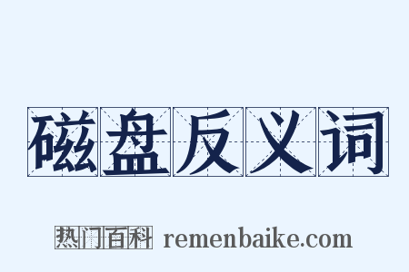 磁盘反义词是什么意思的图片